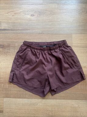 Girlfriend Collective Brown Athletic Shorts Size Small